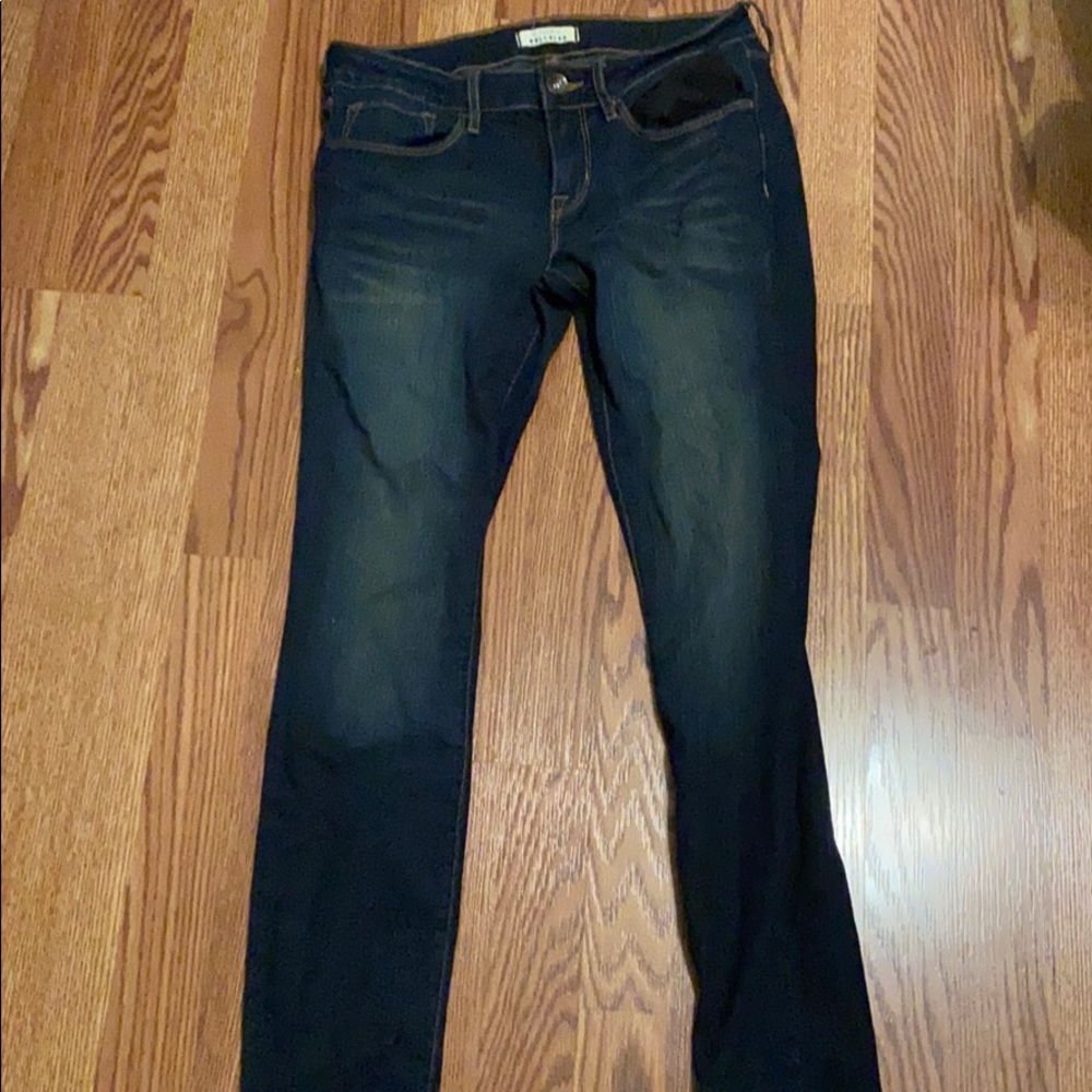 Dark blue jeans